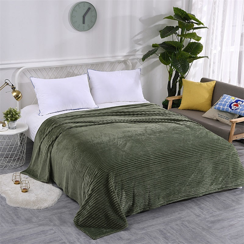 Coral Velvet Sofa Bed Blanket,Office Travel Nap Blanket