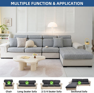 Thick Linen Magic Sofa Covers Anti-Slip Sofa Couch Covers Wear-Resistant Universal Sofa Cover Stretch for Sectional Slipcovers  ﻿