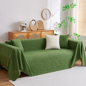 Cotton Linen Couch Cover Sectional Sofa Cover Washable L Shape Sofa Protector Decorative Modern Style for Living Room