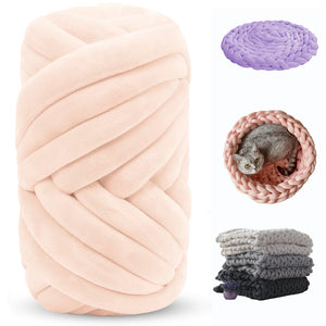 Chunky Yarn for Arm Knitting – Soft Jumbo Yarn for Blankets, Pillows & Pet Beds | Cozy & Durable