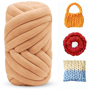 Chunky Yarn for Arm Knitting – Soft Jumbo Yarn for Blankets, Pillows & Pet Beds | Cozy & Durable