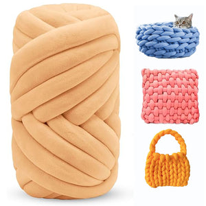 Chunky Yarn for Arm Knitting – Soft Jumbo Yarn for Blankets, Pillows & Pet Beds | Cozy & Durable