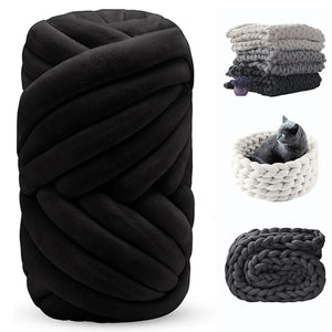Chunky Yarn for Arm Knitting – Soft Jumbo Yarn for Blankets, Pillows & Pet Beds | Cozy & Durable