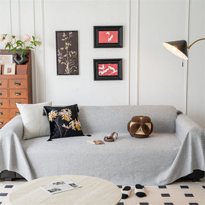 ﻿ ﻿ ﻿ Linen Couch Cover Sofa Covers Washable Reversible Couch Protector for Dogs Sofa Towel Sofa Slipcovers Sofa Covers  ﻿