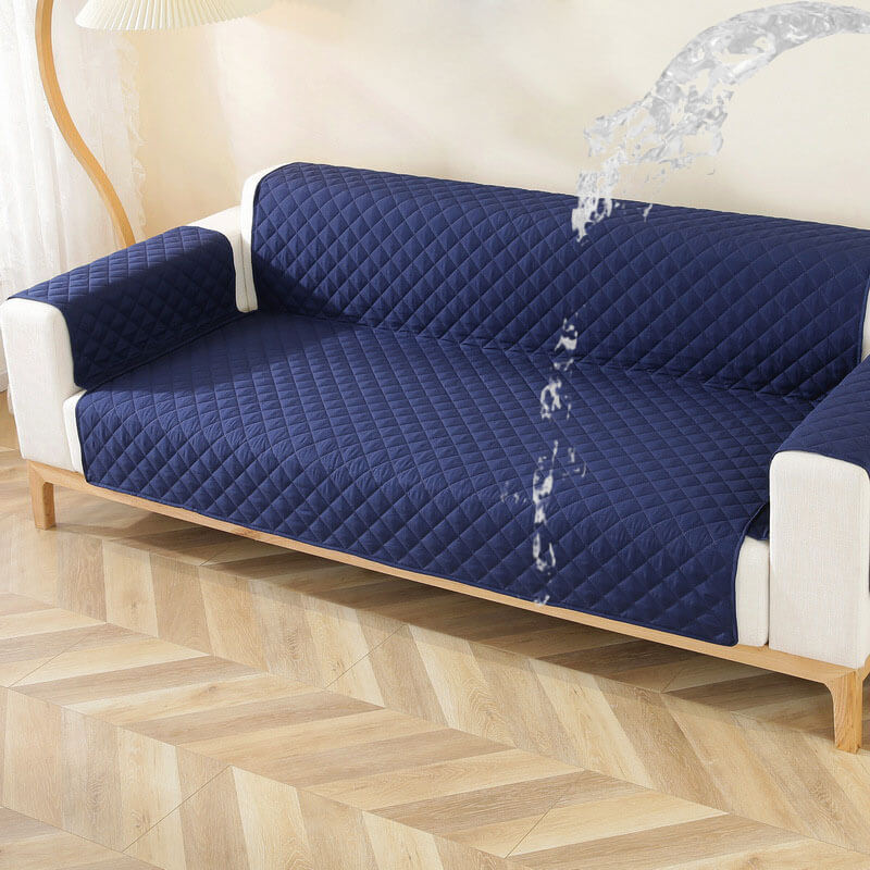 Thick Velvet Sofa Cover Soft Couch Cover for 3 Cushion Cover Washable Furniture Protector for Dogs Non-Slip Sofa Slipcover with Elastic Strap