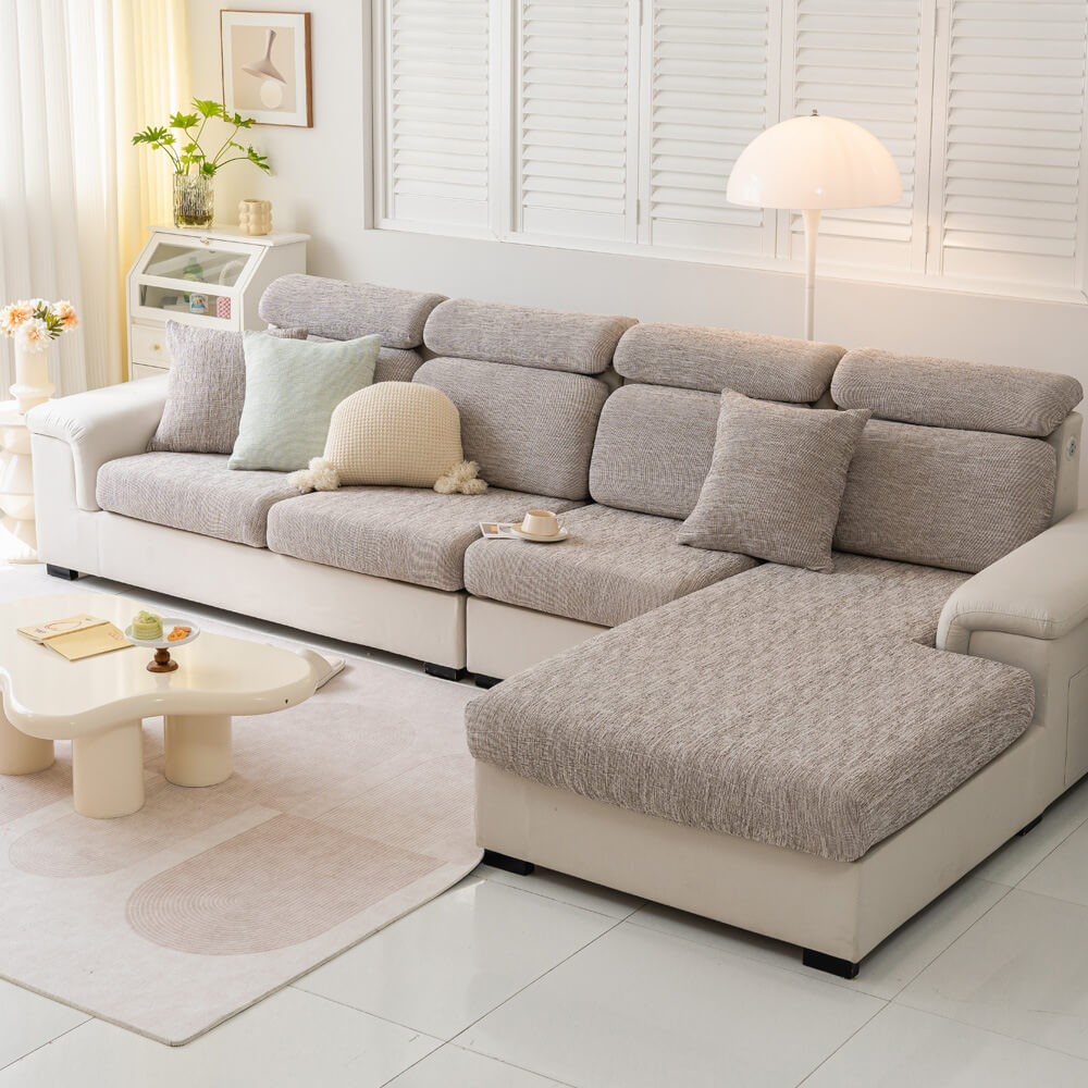 Thick Linen Magic Sofa Covers Anti-Slip Sofa Couch Covers Wear-Resistant Universal Sofa Cover Stretch for Sectional Slipcovers  ﻿