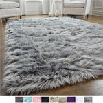 Customized Extra Large Luxe Faux Sheepskin Fur Rug - KnitFirst