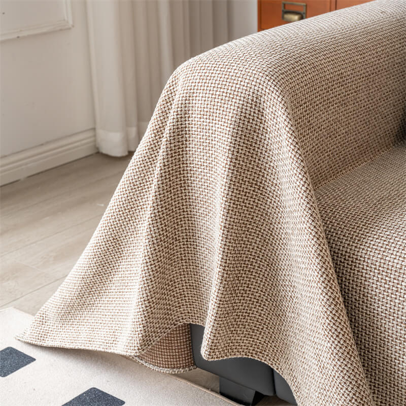 ﻿ ﻿ ﻿ Linen Couch Cover Sofa Covers Washable Reversible Couch Protector for Dogs Sofa Towel Sofa Slipcovers Sofa Covers  ﻿