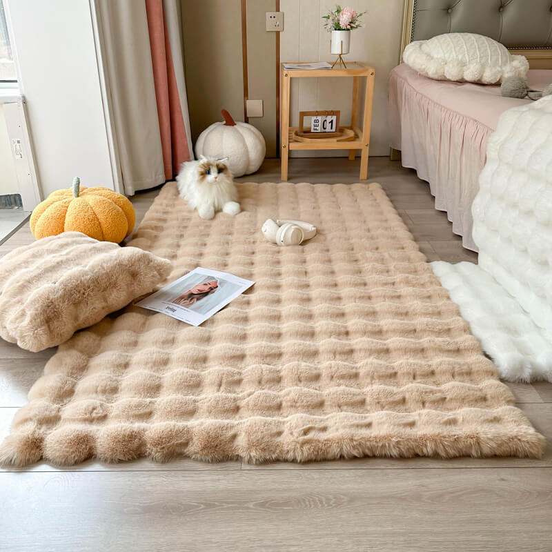 Large Fur Rug Large Area Rug Faux Sheepskin Fur Rug for Living Room Shaggy Rug Home ...