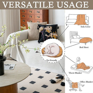 ﻿ ﻿ ﻿ Linen Couch Cover Sofa Covers Washable Reversible Couch Protector for Dogs Sofa Towel Sofa Slipcovers Sofa Covers ﻿ - KnitFirst