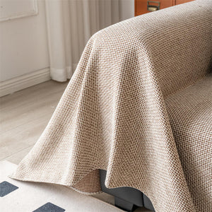 ﻿ ﻿ ﻿ Linen Couch Cover Sofa Covers Washable Reversible Couch Protector for Dogs Sofa Towel Sofa Slipcovers Sofa Covers ﻿ - KnitFirst