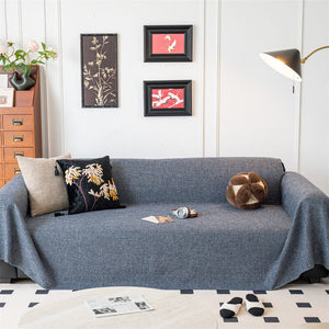 ﻿ ﻿ ﻿ Linen Couch Cover Sofa Covers Washable Reversible Couch Protector for Dogs Sofa Towel Sofa Slipcovers Sofa Covers ﻿ - KnitFirst