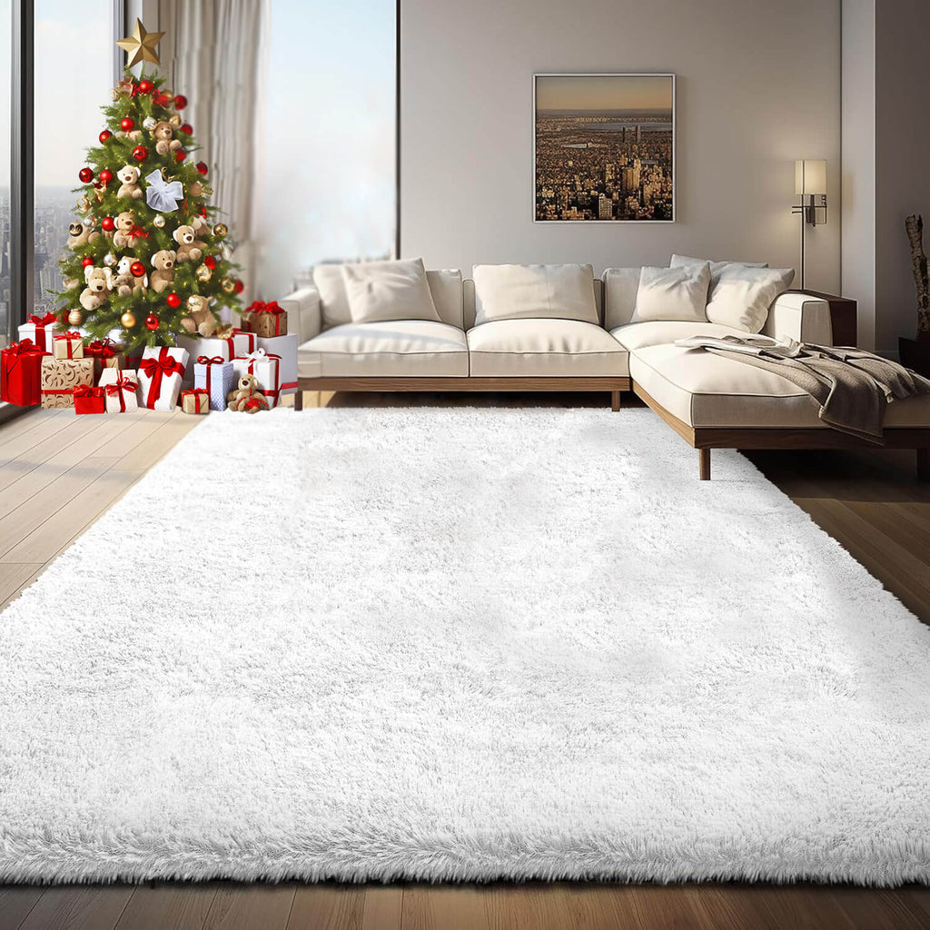 Machine Washable Upgrade Rugs for Bedroom, Fluffy Shaggy Soft Area Rug ﻿ - KnitFirst