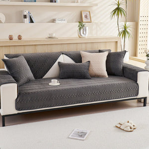Sectional Couch Cover, Anti - Slip Sofa Slipcover for Pets Kids - Furniture Protector Sofa Covers - KnitFirst