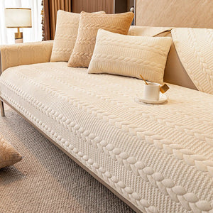 Sectional Couch Cover, Anti - Slip Sofa Slipcover for Pets Kids - Furniture Protector Sofa Covers - KnitFirst