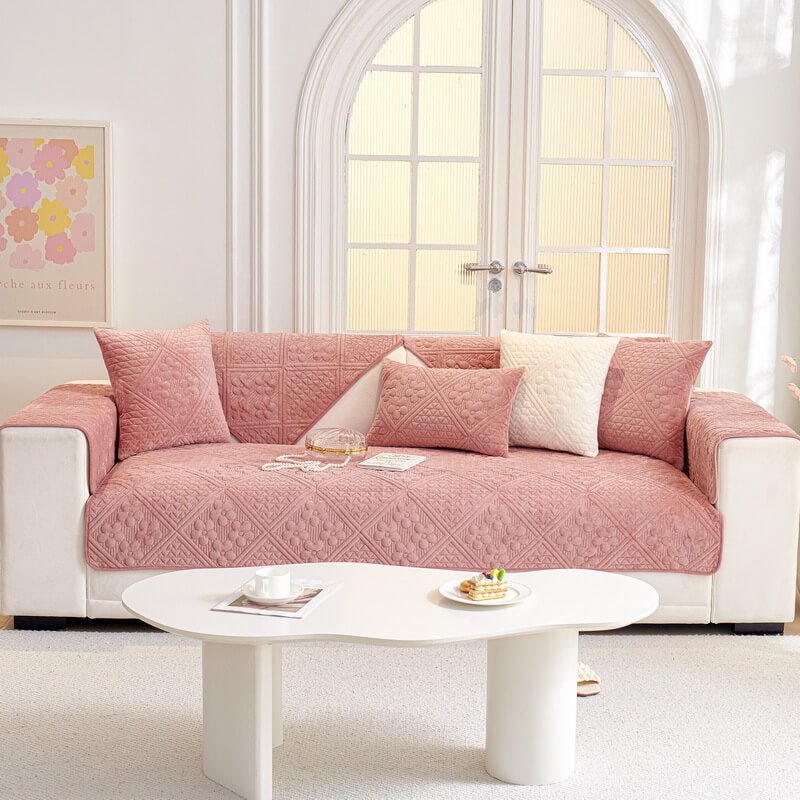 Sectional Couch Cover, Anti - Slip Sofa Slipcover for Pets Kids - Furniture Protector Sofa Covers - KnitFirst