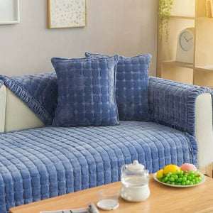 Sectional Couch Cover, Anti - Slip Sofa Slipcover,Comfort Protection Aesthetics Velvet Sofa Covers for 3 Cushion Couch Loveseat Recliner L Shaped Armrest Backrest ﻿ - KnitFirst