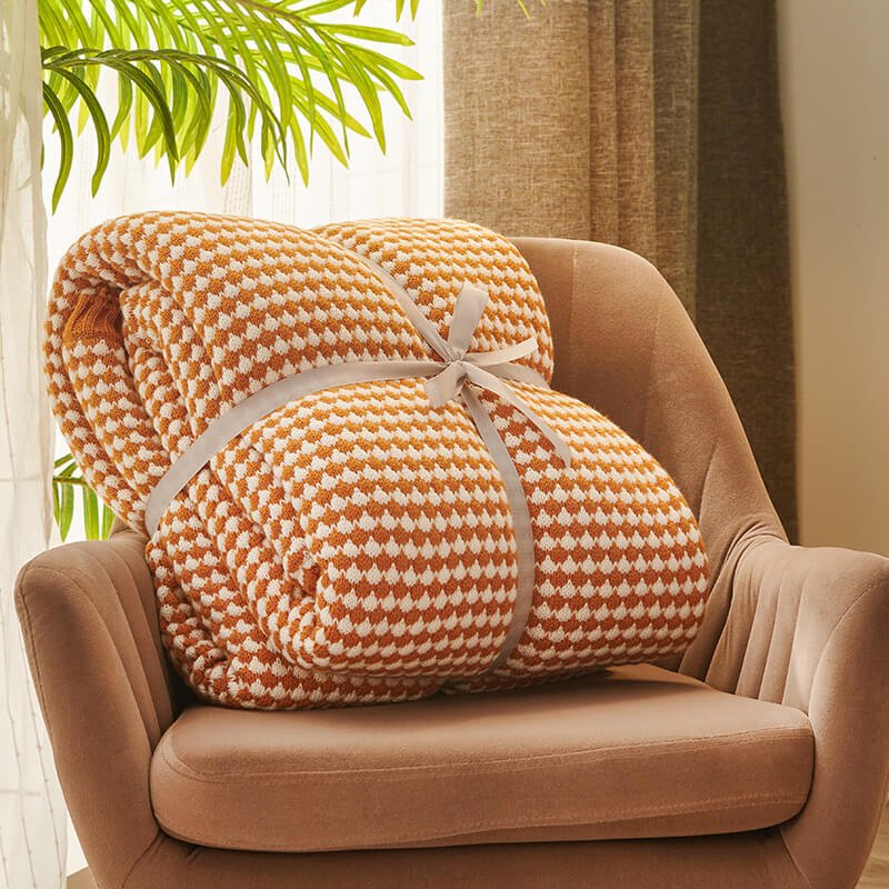 Sherpa Wool Chunky Knit Blanket - KnitFirst