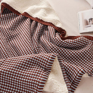 Sherpa Wool Chunky Knit Blanket - KnitFirst