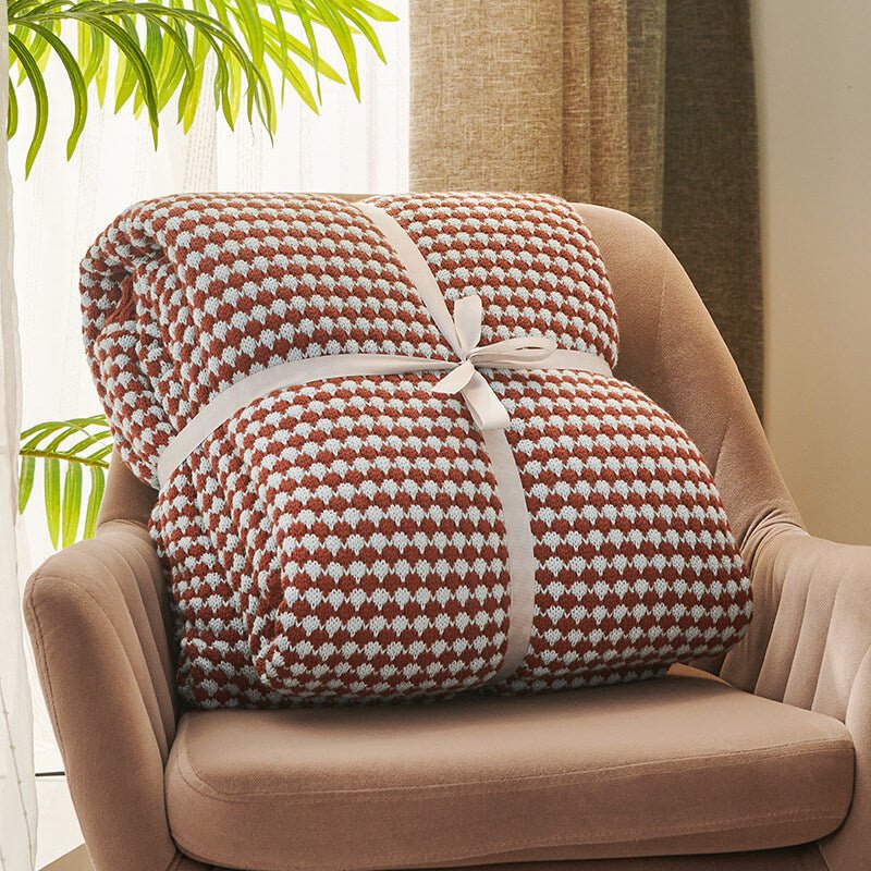 Sherpa Wool Chunky Knit Blanket - KnitFirst