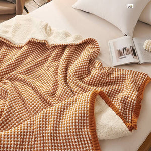 Sherpa Wool Chunky Knit Blanket - KnitFirst
