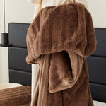 Soft Throw Blanket - Ultra Plush Faux Fur Blanket - KnitFirst