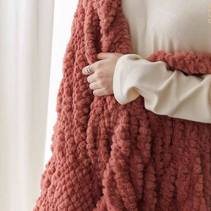 Soft Throw Blanket - Ultra Plush Faux Fur Blanket - KnitFirst