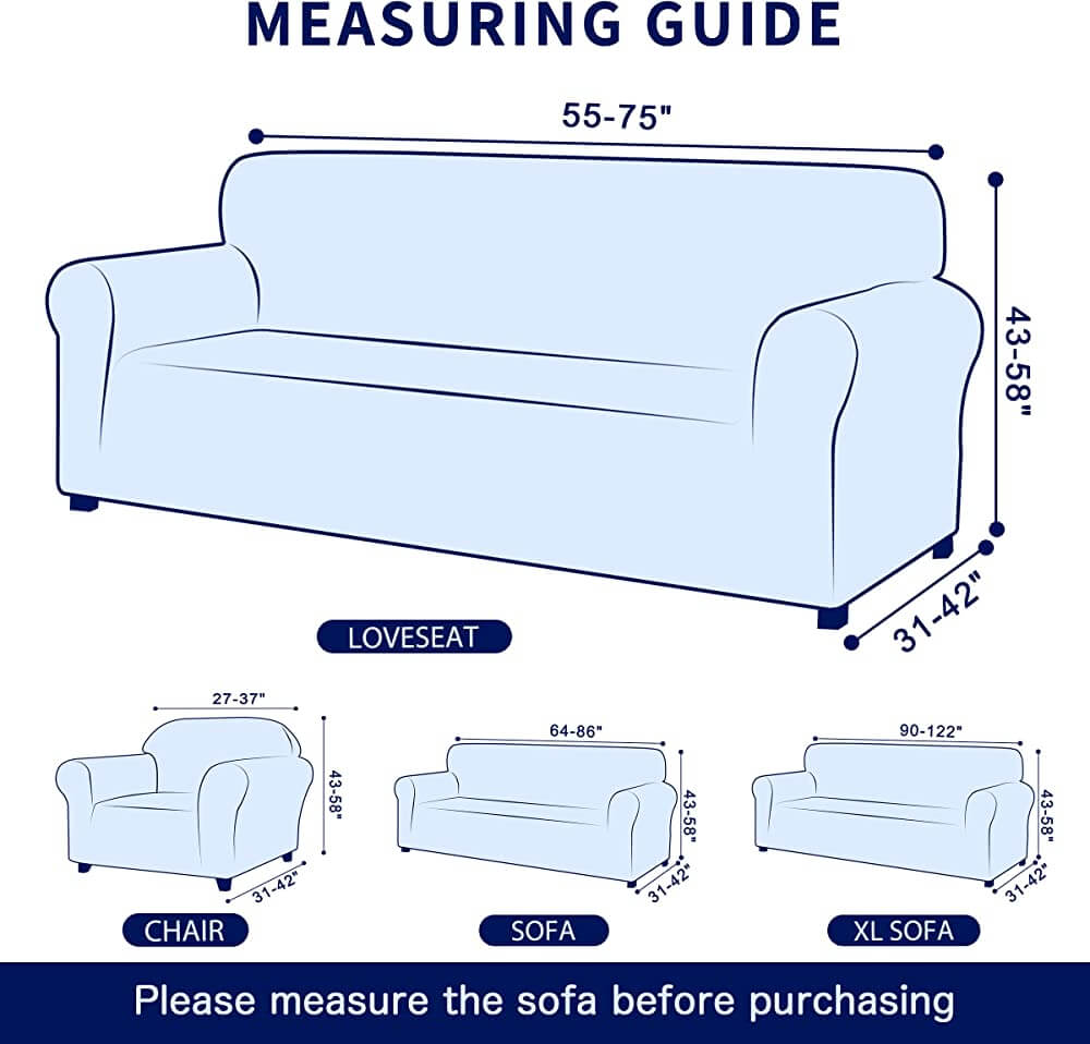 Stretch Jacquard Sofa Slipcover - KnitFirst