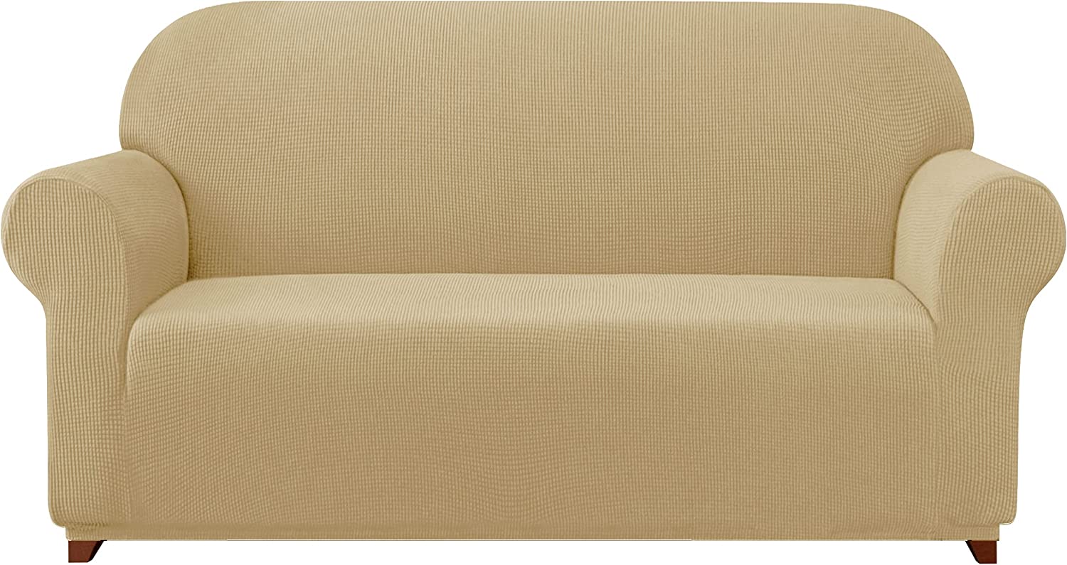 Stretch Jacquard Sofa Slipcover - KnitFirst