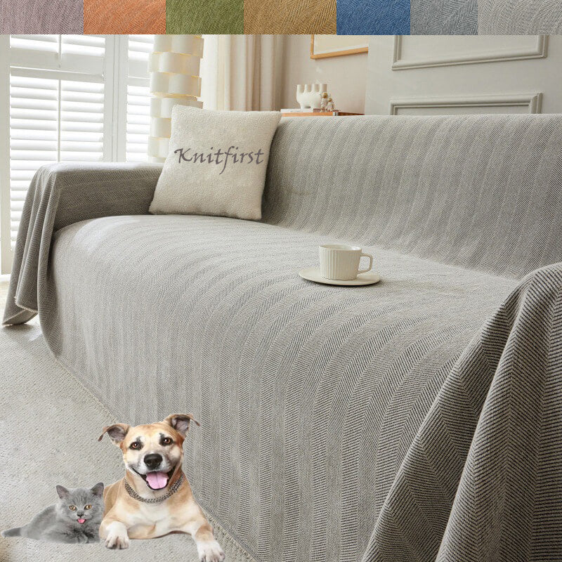 Stylish Sofa Cover Geometric Sectional Couch Covers for Dogs,Pet Couch Protector Cover Couch Blanket Cover for Dogs Sectional Recliner Cover for 3 Cushion Couch - KnitFirst