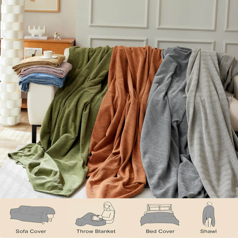 Stylish Sofa Cover Geometric Sectional Couch Covers for Dogs,Pet Couch Protector Cover Couch Blanket Cover for Dogs Sectional Recliner Cover for 3 Cushion Couch - KnitFirst