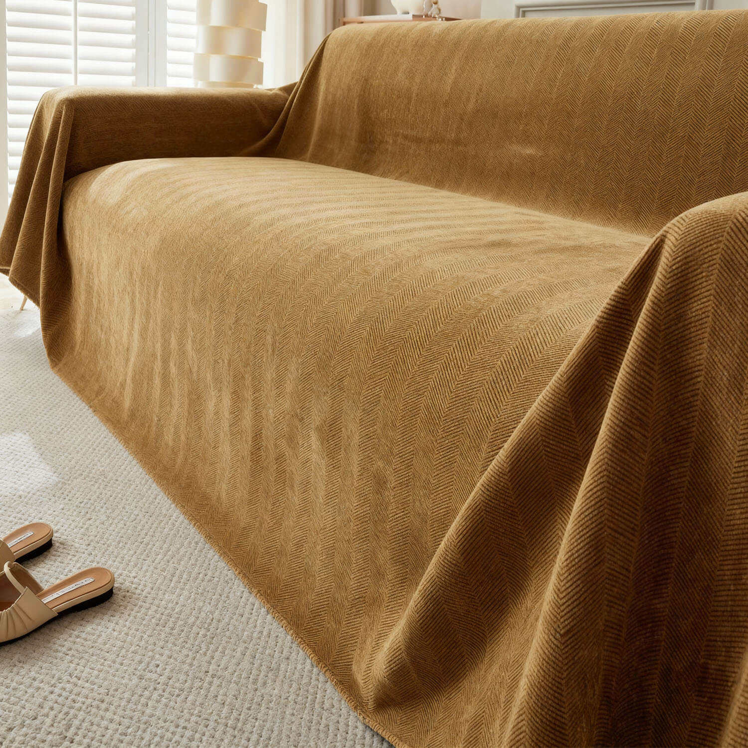 Stylish Sofa Cover Geometric Sectional Couch Covers for Dogs,Pet Couch Protector Cover Couch Blanket Cover for Dogs Sectional Recliner Cover for 3 Cushion Couch - KnitFirst