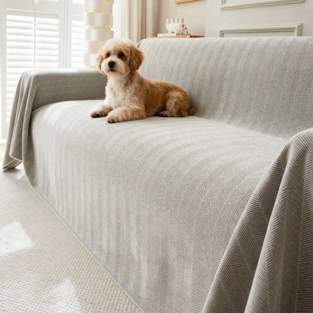 Stylish Sofa Cover Geometric Sectional Couch Covers for Dogs,Pet Couch Protector Cover Couch Blanket Cover for Dogs Sectional Recliner Cover for 3 Cushion Couch - KnitFirst