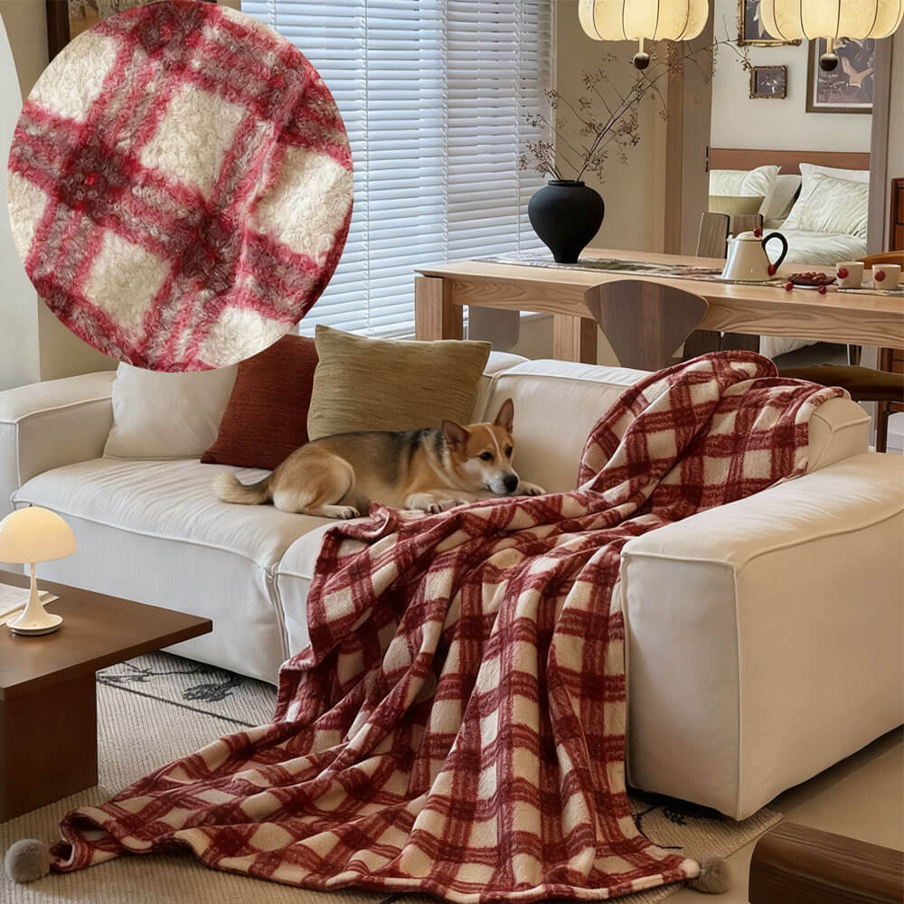 Super Soft Reversible Sherpa & Fleece Blanket | Cozy Throw for Bed & Couch - KnitFirst