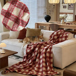 Super Soft Reversible Sherpa & Fleece Blanket | Cozy Throw for Bed & Couch - KnitFirst