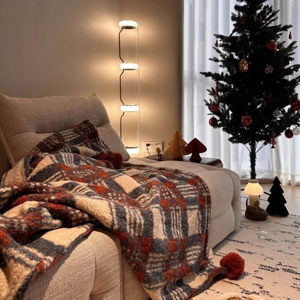 Super Soft Reversible Sherpa & Fleece Blanket | Cozy Throw for Bed & Couch - KnitFirst