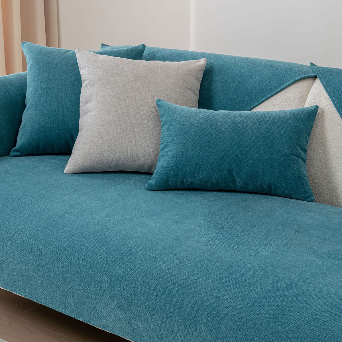 Thick Linen Anti - Slip Grip Sofa and Couch Protector, Sectional Sofa Cover, Sofa Arm Covers - KnitFirst
