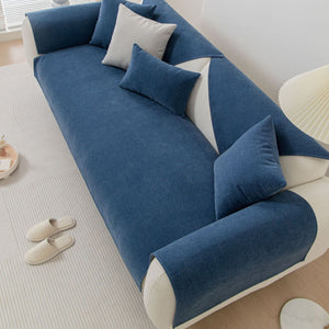 Thick Linen Anti - Slip Grip Sofa and Couch Protector, Sectional Sofa Cover, Sofa Arm Covers - KnitFirst