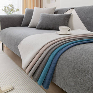 Thick Linen Anti - Slip Grip Sofa and Couch Protector, Sectional Sofa Cover, Sofa Arm Covers - KnitFirst