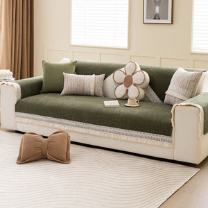 Washable Linen Couch Cover,Sectional Couch Covers,Anti - Slip Sofa Slipcovers for Dogs ﻿ - KnitFirst