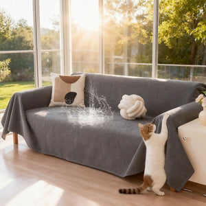 Waterproof Anti-cat scratch Sofa Cover，Blanket Couch Cover