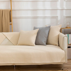 Thick Linen Anti-Slip Couch Protector, Sectional Sofa Cover, Sofa Arm Covers