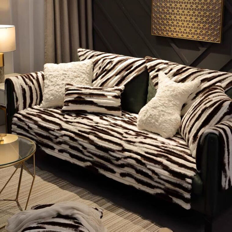 Comfort Faux rabbit fur Sofa Furniture Cover | Pet Furniture Cover | Machine Washable