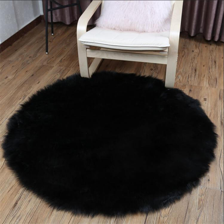  Soft Shag Round Area Rug Horror Night Moon with Black Witch  Fluffy Circle Floor Carpet Rugs Spook Trees with Castle Shaggy Plush  Circular Mat for Bedroom/Living Room/Nursery 3feet : Home 