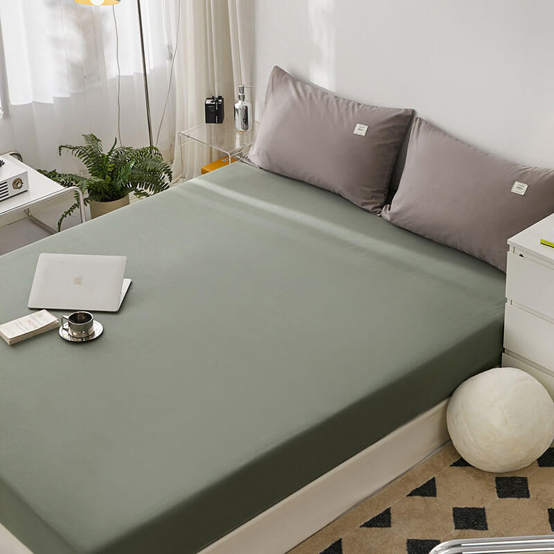 100% Cotton Fitted Sheet, Mattress Cover Protector - KnitFirst