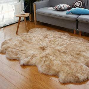 EXTRA LARGE FAUX SHEEPSKIN FUR RUG