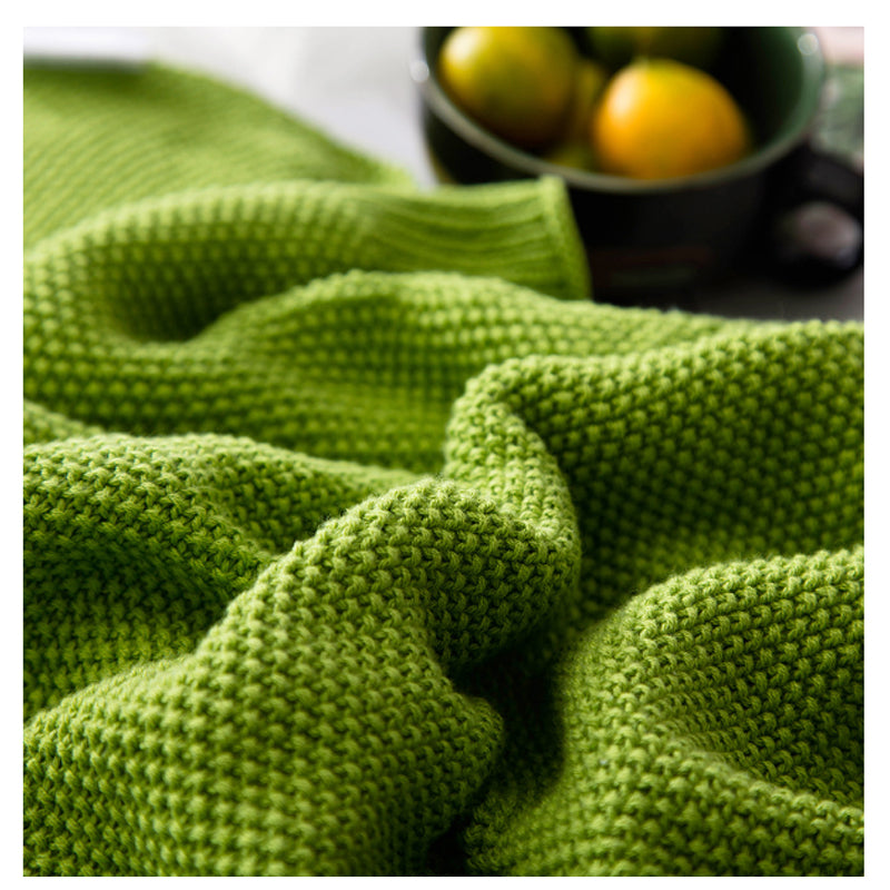 Sweater Cotton Weave Blanket / Full/queen