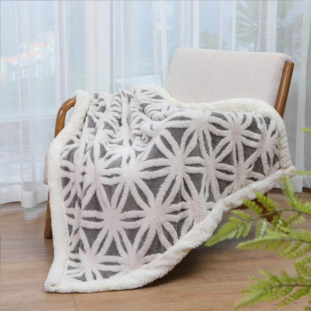 Sherpa Fleece Throw Blanket Fuzzy Soft Bed Blanket