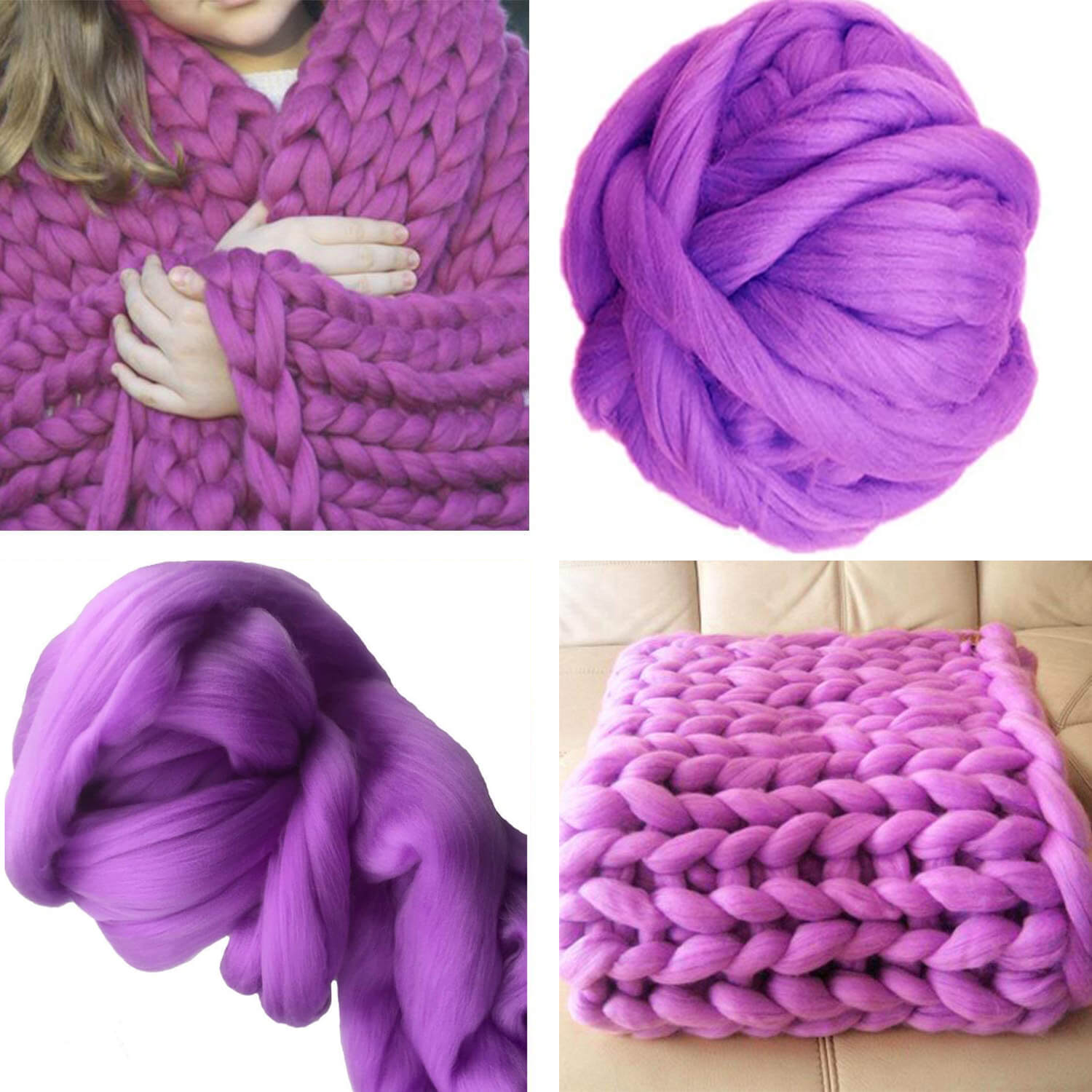 Giant super bulky Merino Chunky Yarn | knitting Chunky wool yarn
