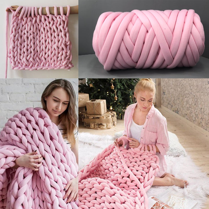 Chunky Yarn Blanket